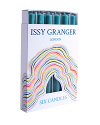 Juniper Dark Green Wax Dinner Candles Issy Granger 
