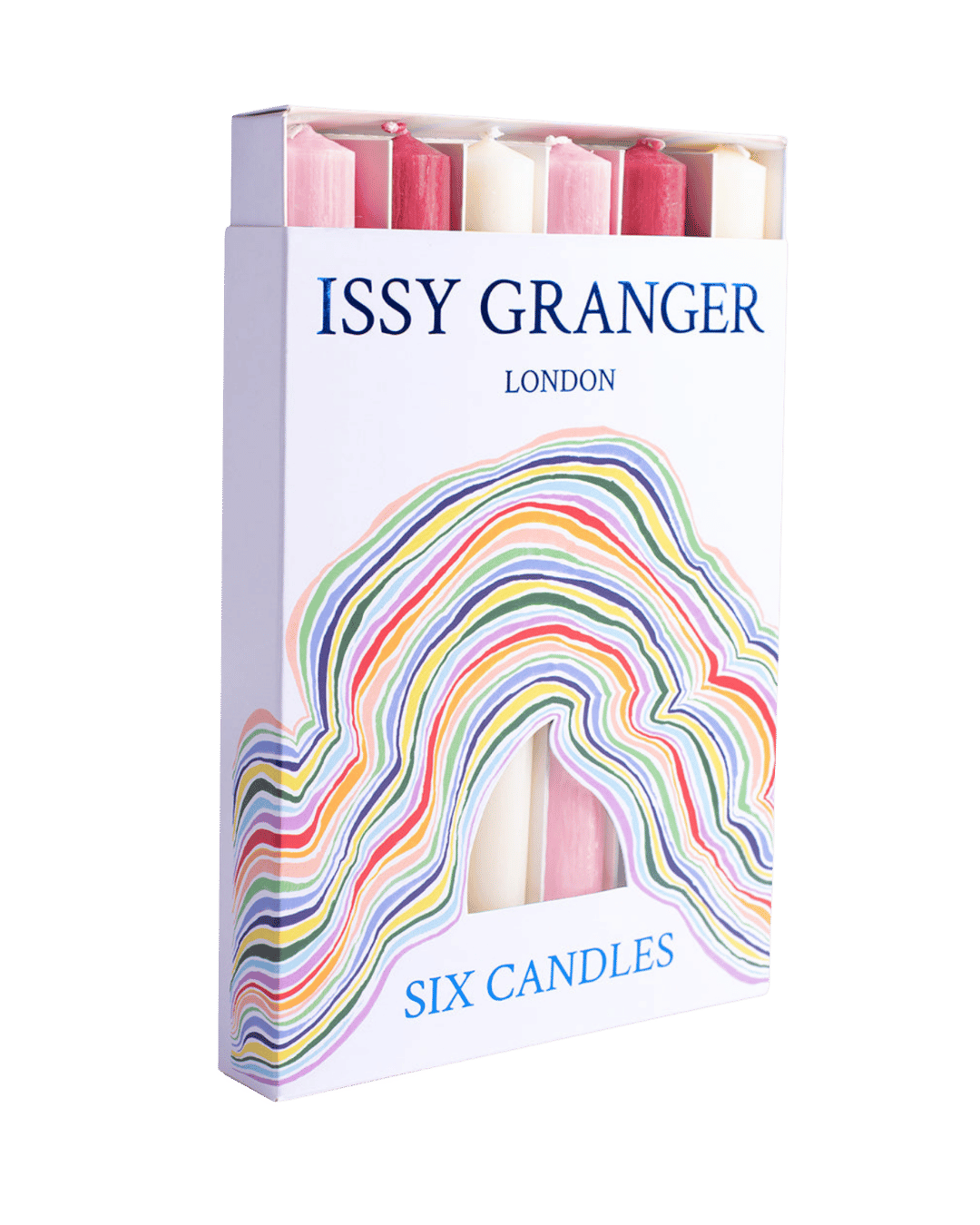 Les Roses Mix Pink Wax Dinner Candles-IssyGranger