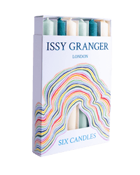 Les Verts Mixed Green Wax Dinner Candles-Issy Granger
