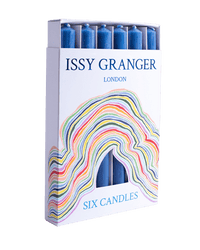 Lupin Dark Blue WAx dinner Candles Issy Granger 