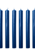 Lupin Dark Blue WAx dinner Candles Issy Granger Box of Six 