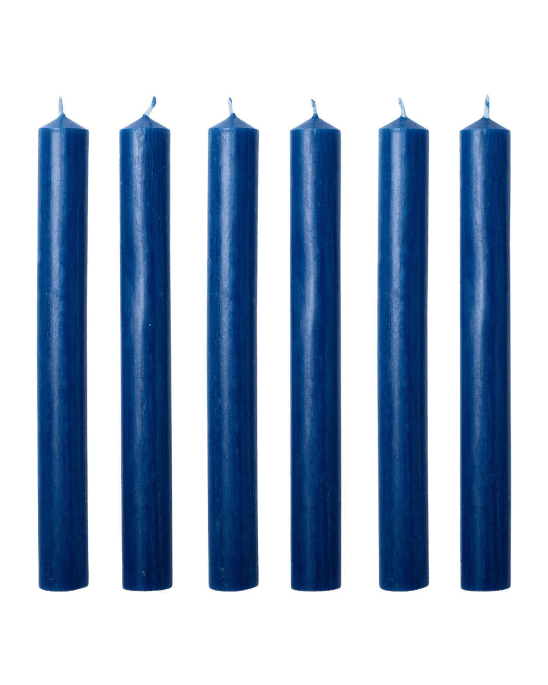 Lupin Dark Blue WAx dinner Candles Issy Granger Box of Six 