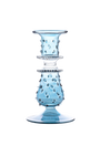 Luxor Blue Glass Candle Holder Candlestick Issy Granger