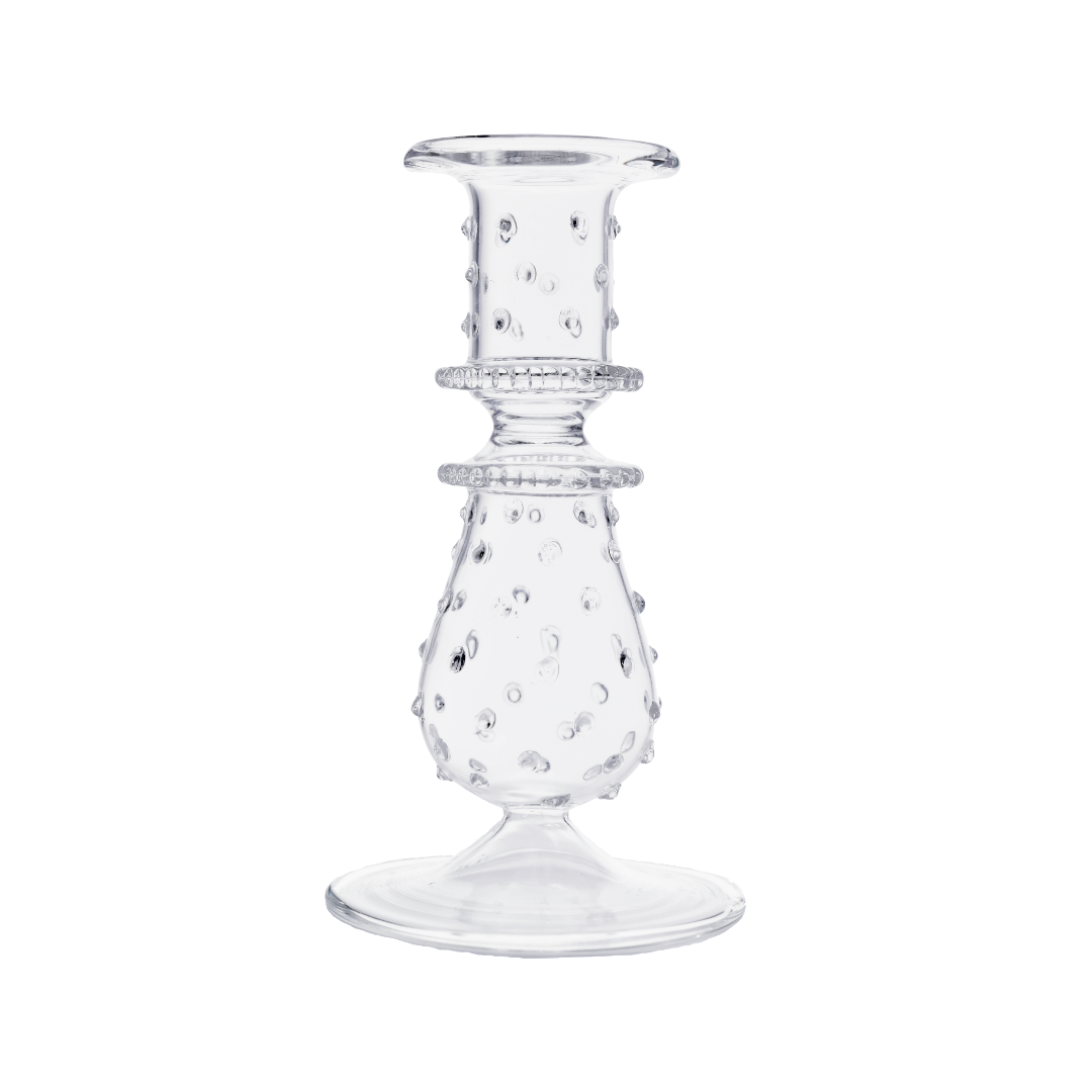 Luxor Clear Glass Candle Holder and Candlestick Issy Granger 