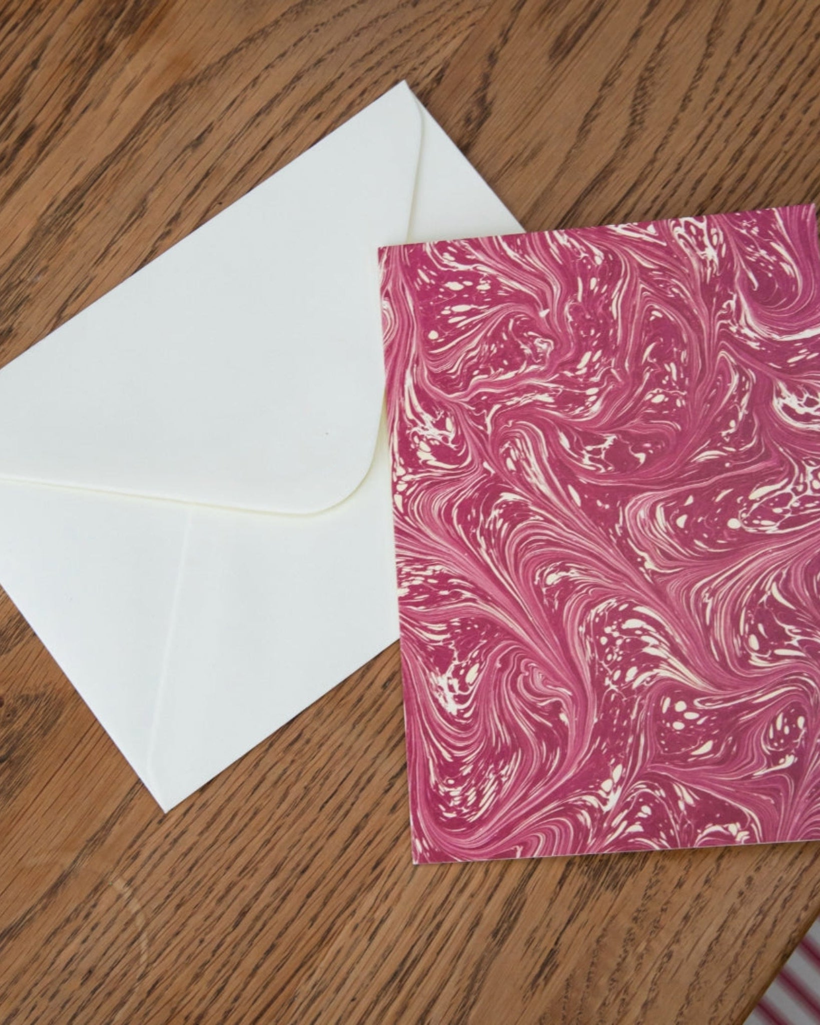 Marbled Greetings Card - Carragheen Claret