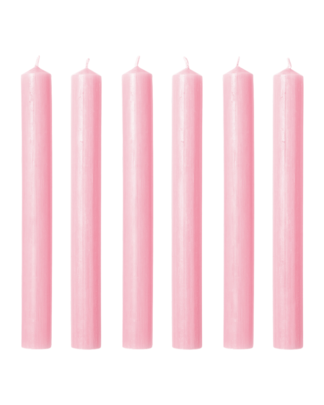 Marguerite Light Pale Pink Wax Dinner Candles Issy Granger Box of Six 