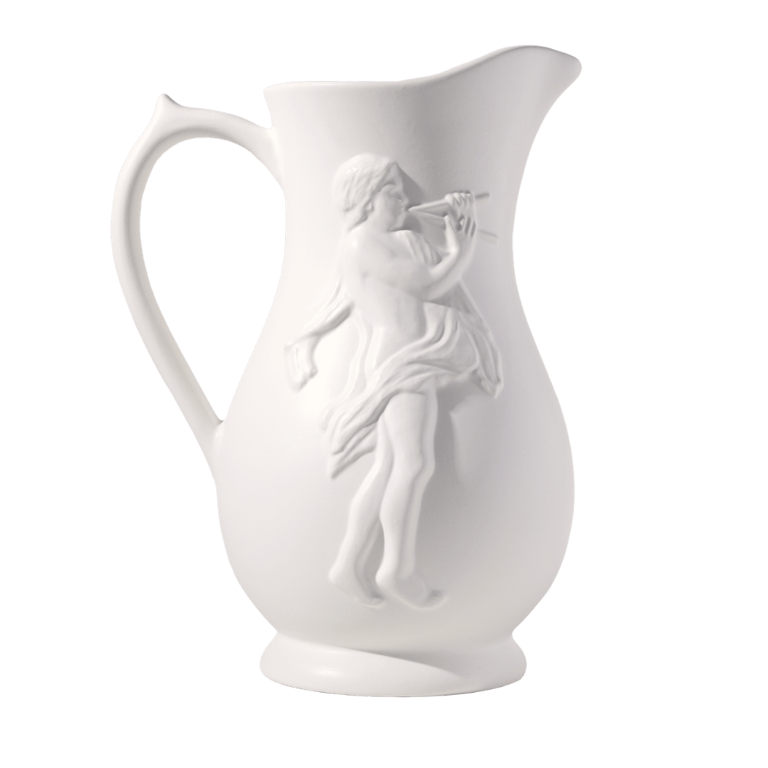 Marsyas Ceramic White Jug Vase Issy Granger