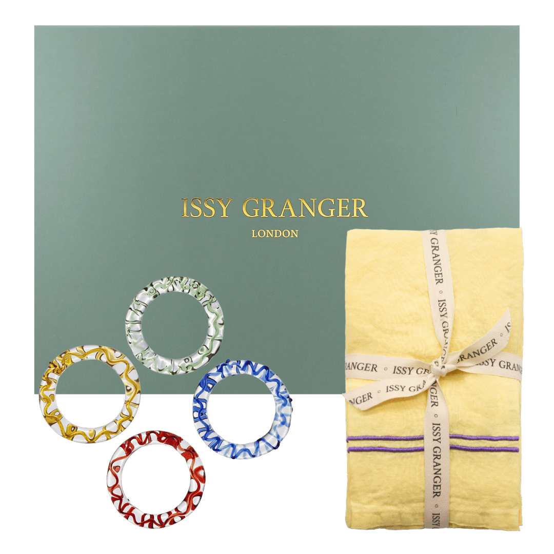 Napkin NapkinRing Gift Set Yellow IssyGranger