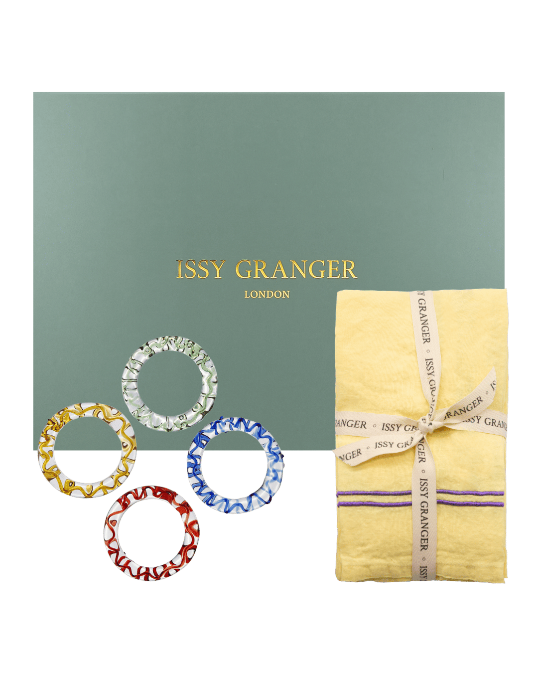 Napkin NapkinRing Gift Set Yellow IssyGranger
