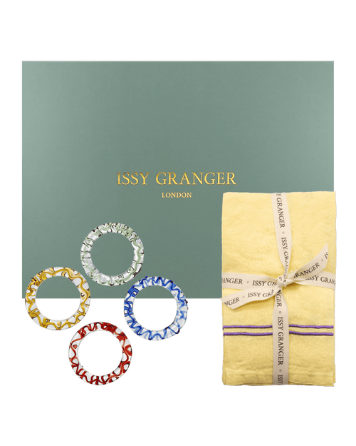 Napkin NapkinRing Gift Set Yellow IssyGranger