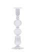 Ombo Clear Glass Candle Holder Candlestick Issy Granger 