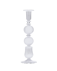 Ombo Clear Glass Candle Holder Candlestick Issy Granger 