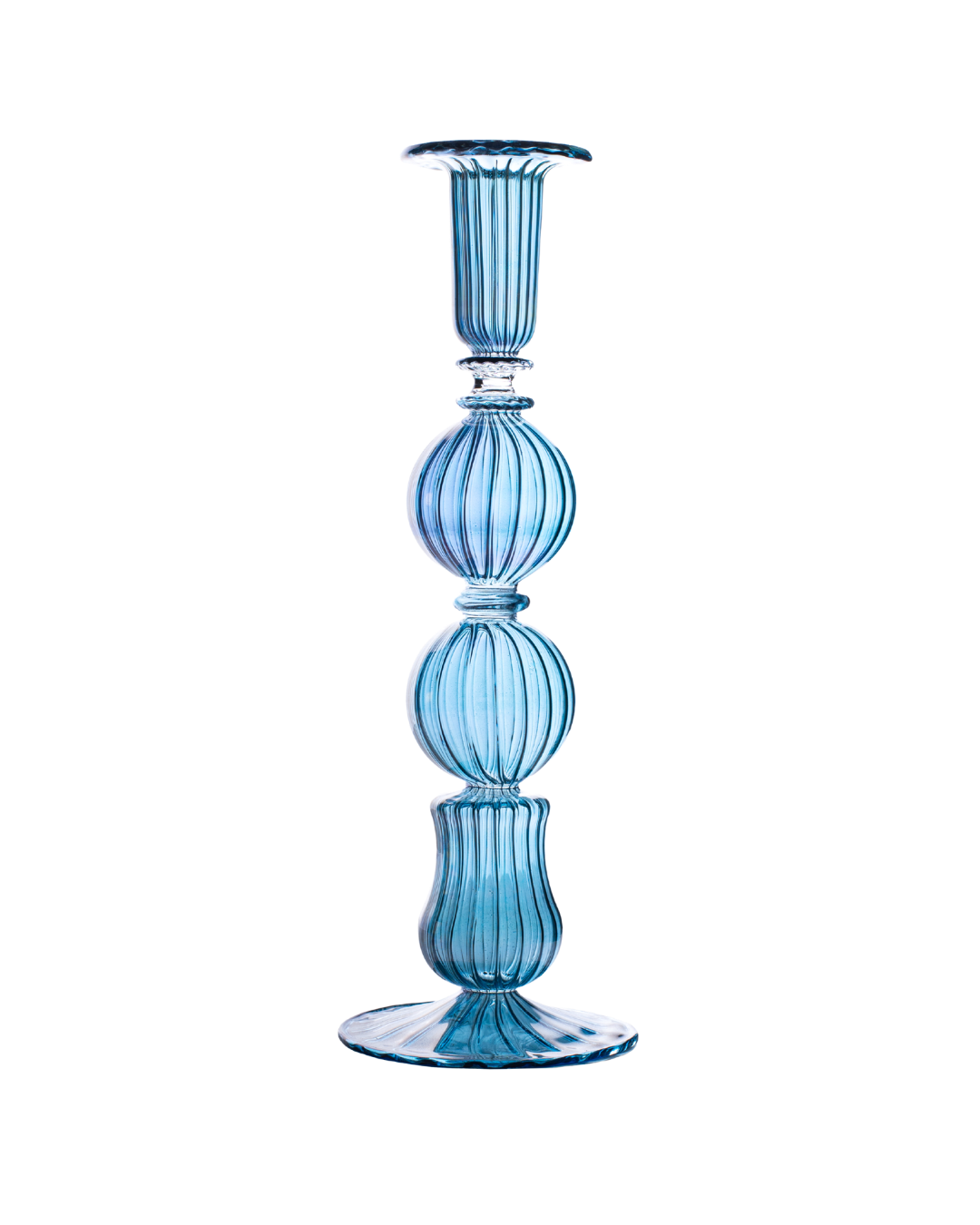 Ombo Glass Candle Holder Blue Issy Granger 