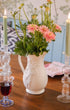 Ombo Clear Glass Candle Holder Candlestick Issy Granger Wine glass and pale green wax dinner candle 