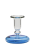 Pebble Glass Candle Holder Blue Issy Granger 