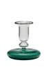 Pebble Glass Candle Holder Teal Issy Granger 