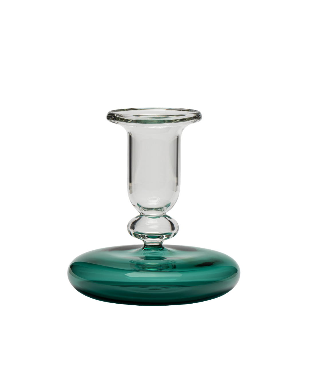 Pebble Glass Candle Holder Teal Issy Granger 