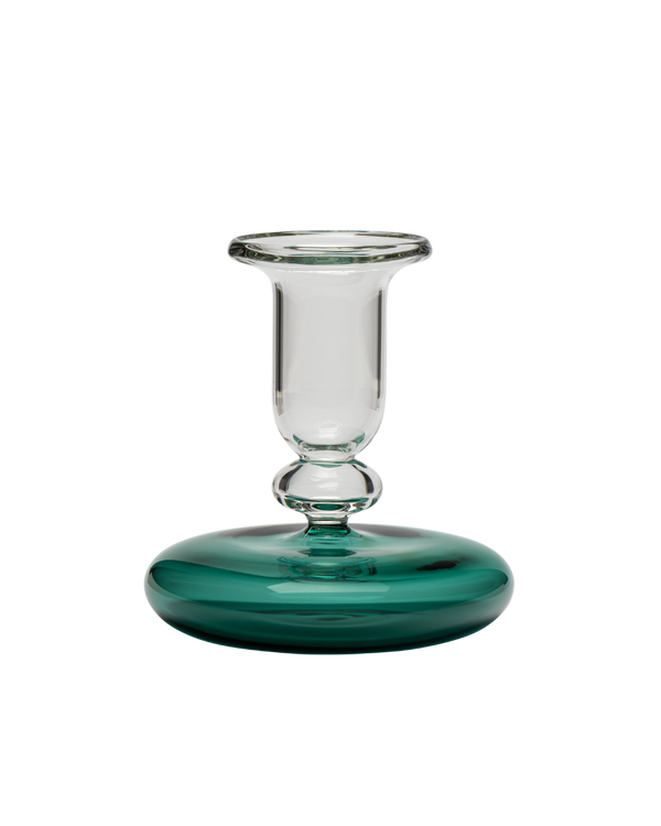 Pebble Glass Candle Holder Teal Issy Granger 