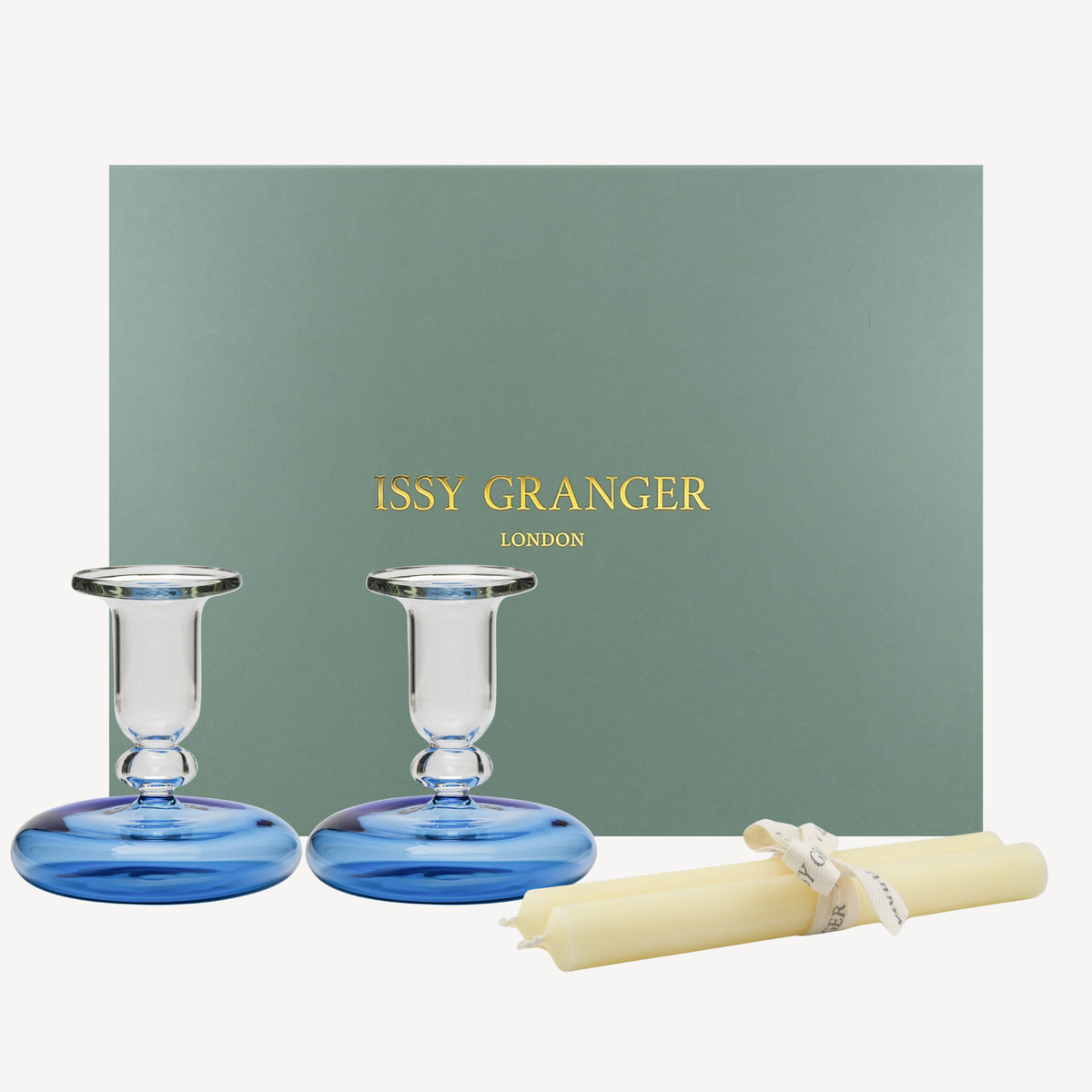 Pebble Candlelight Set - Blue