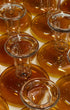 Pebble Glass Candlestick - Amber Issy Granger