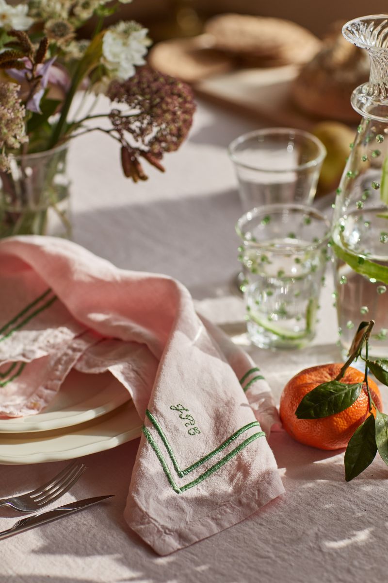Pink Linen Napin