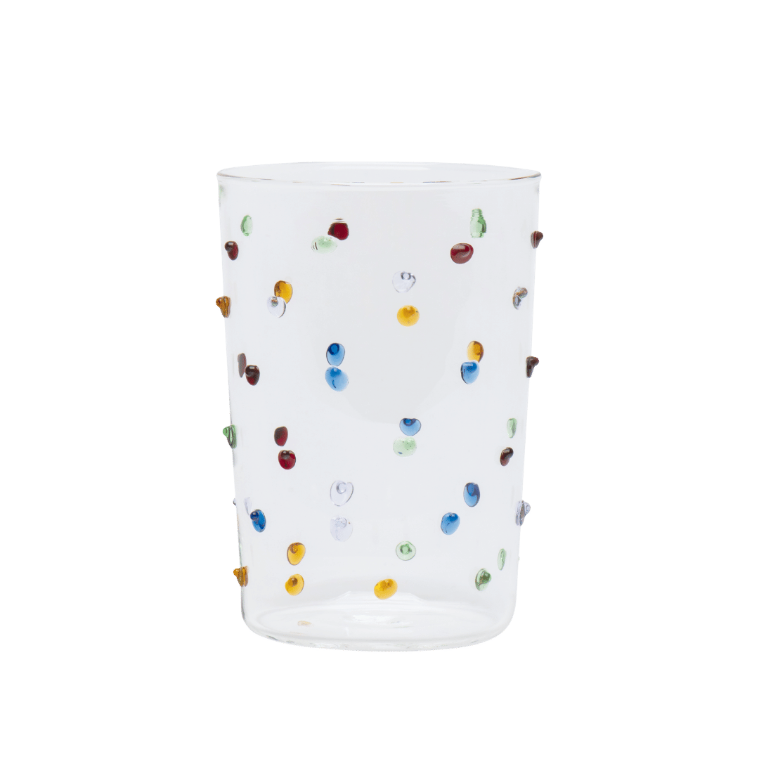Pom Glass Water Tumbler Multicoloured Issy Granger 