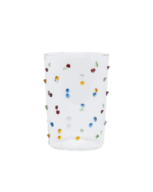 Pom Glass Water Tumbler Multicoloured Issy Granger 