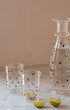 Pom Glass Water Carafe Multicoloured Dots Issy Granger 