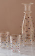 Pom Glass Water Carafe Multicoloured Dots Issy Granger Pom Water Tumblers