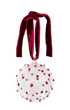 Pom Glass Bauble - Red