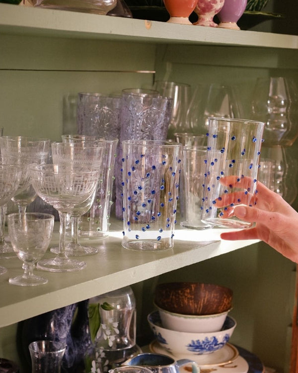 Pom Highball Glass Blue Issy Granger