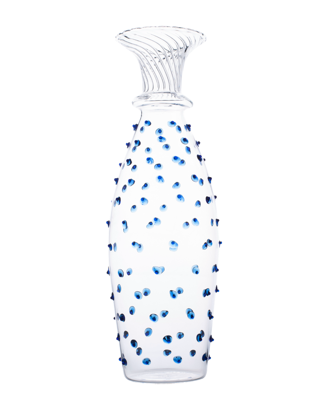 Blue Pom Glass Carafe (Seconds)