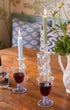 Pom Wine Glass Blue Set of Six - Issy Granger Glass Candlesticks 