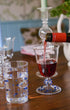 Pom Wine Glass Blue Red Wine Glass - Issy Granger Glass Candlesticks 
