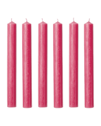 Raspberry Pink Wax Dinner Candles Issy Granger 