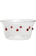 Red Pom Glass Bowl Issy Granger Snacks Bowl Pudding Bowl Olive Bowl 