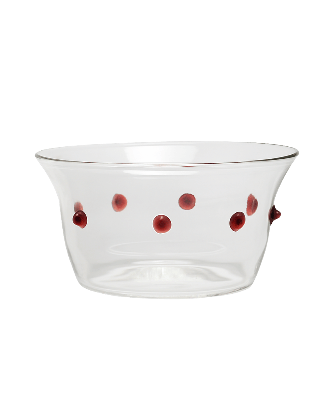 Red Pom Glass Bowl Issy Granger Snacks Bowl Pudding Bowl Olive Bowl 