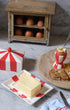 Circus Stripe Ceramic Butter Dish Red and White Striped Issy Granger