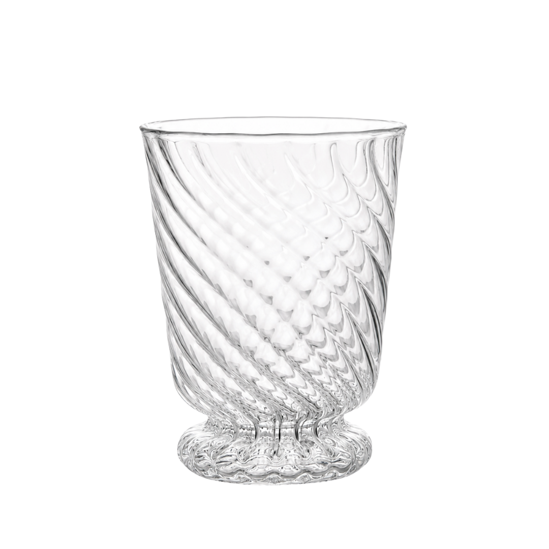 Spiral Clear Glass Tumbler - Issy Granger Water Glass