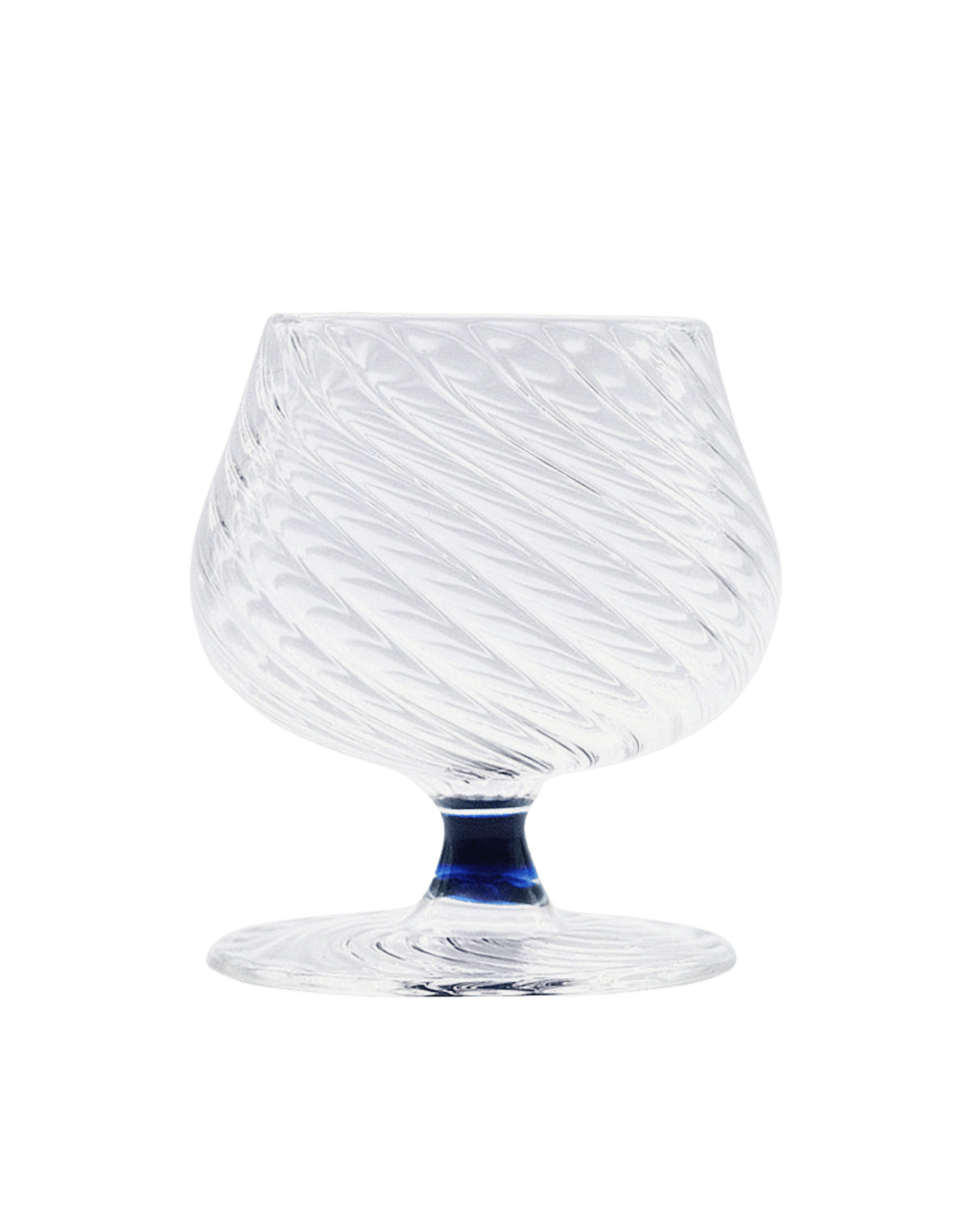 Spiral Brandy Glass Blue Issy Granger Cocktail Glass 