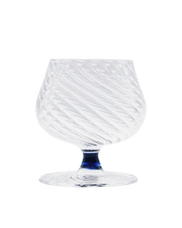 Spiral Brandy Glass Blue Issy Granger Cocktail Glass 