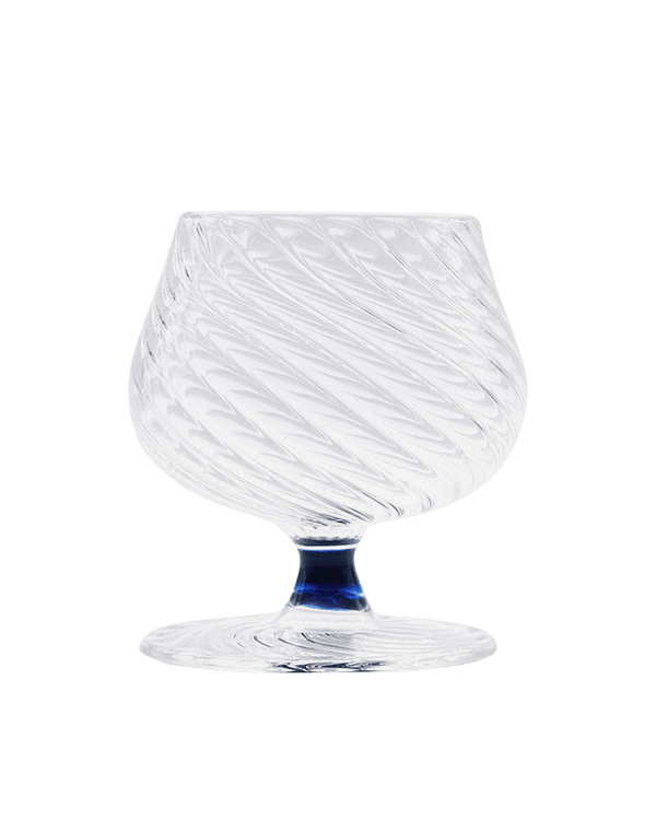 Spiral Brandy Glass Blue Issy Granger Cocktail Glass 