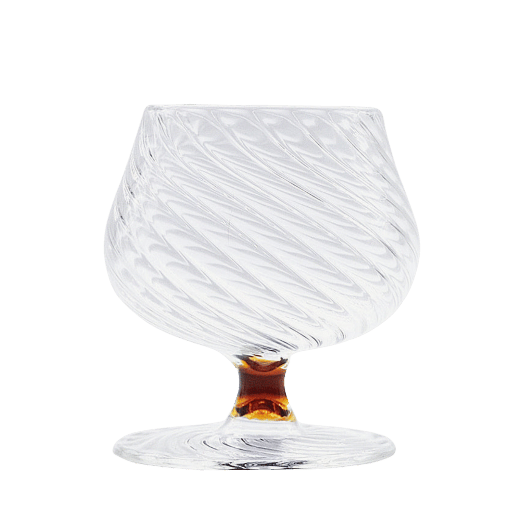 Spiral Brandy Glass Amber Issy Granger 