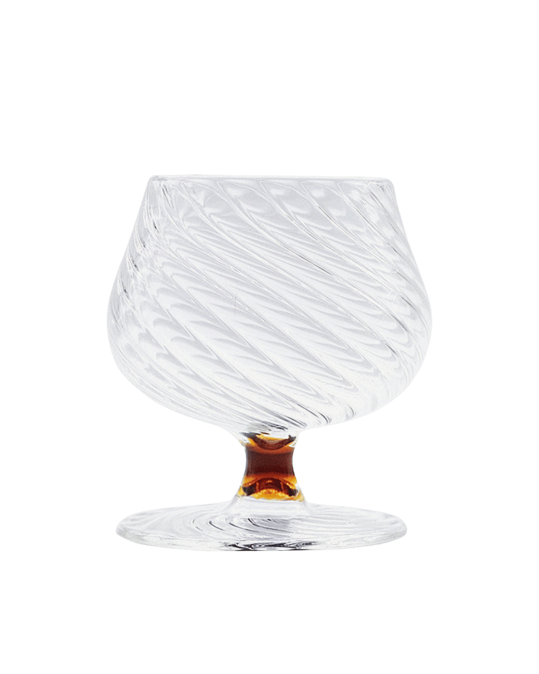 Spiral Brandy Glass Amber Issy Granger 