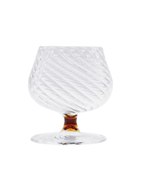 Spiral Brandy Glass Amber Issy Granger 