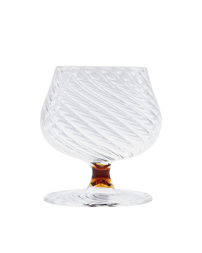 Spiral Brandy Glass Amber Issy Granger 