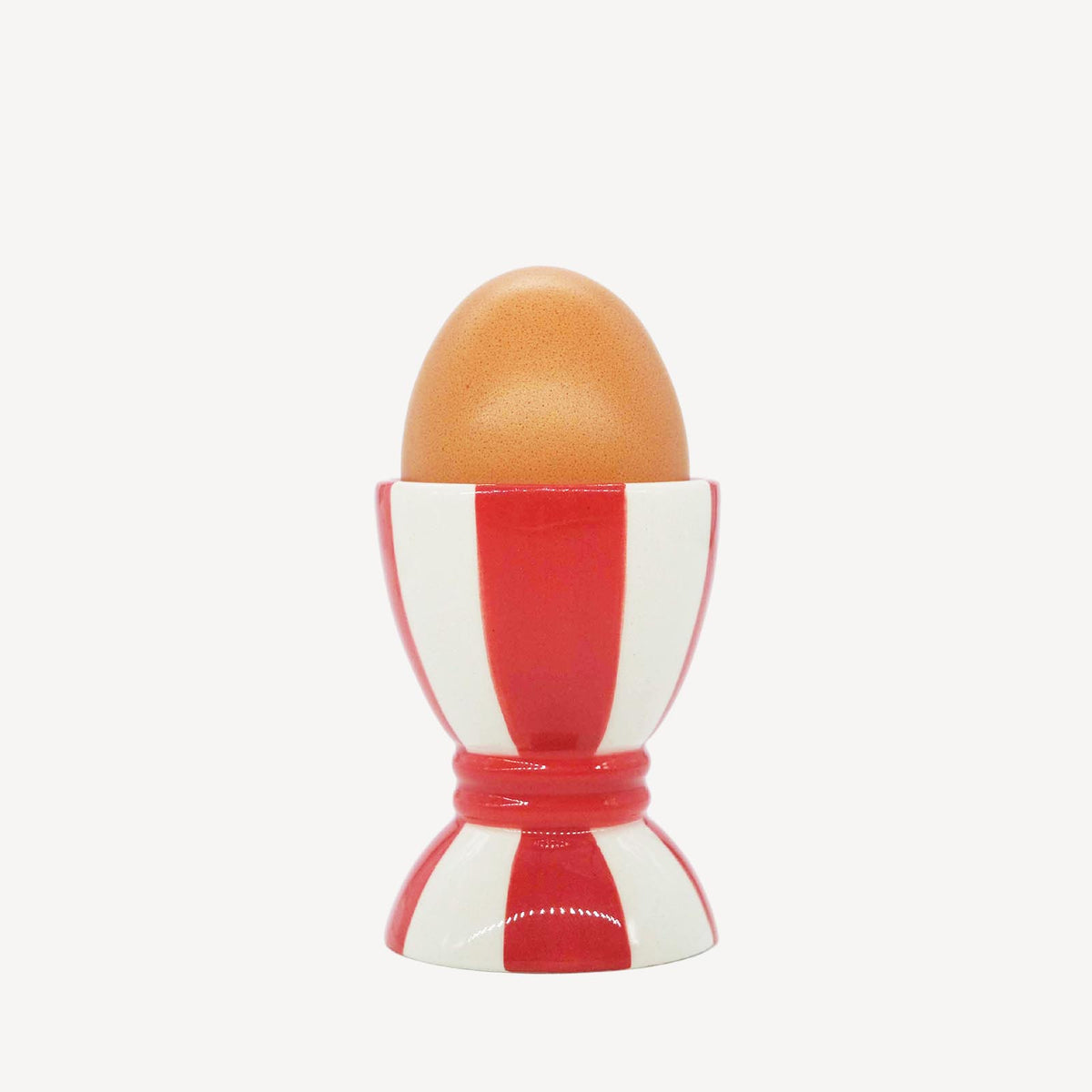 Striped Egg Cup - Red