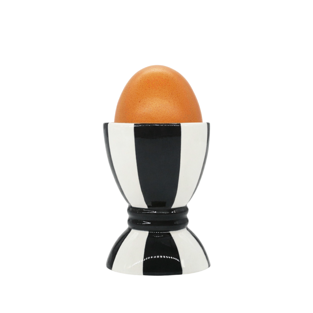 Striped Ceramic Egg Cup Black and White Stripes the Wolseley Hotel Issy Granger