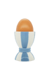 Striped Ceramic Egg Cup Blue and White Stripes Issy Granger 