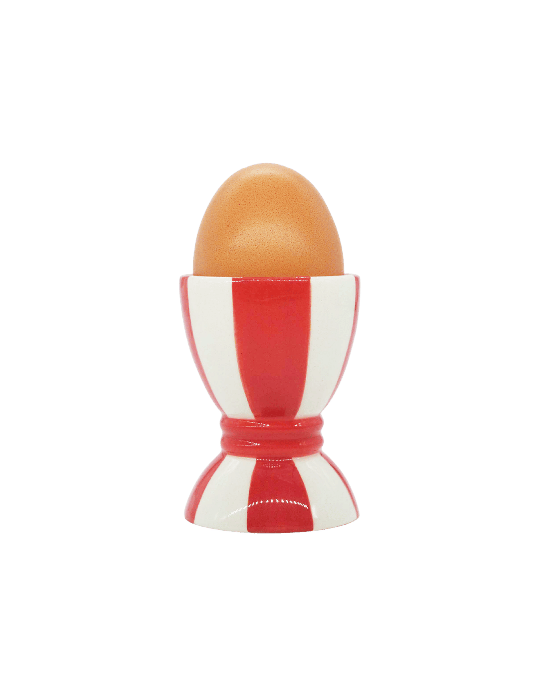 Striped Ceramic Egg Cups Red and White Striped Issy Granger 